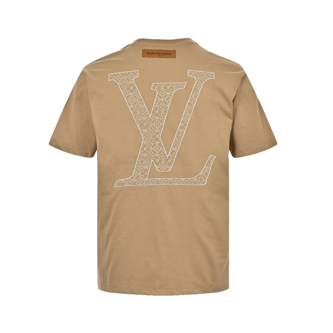 25ss Heavy embroidered logo short sleeves