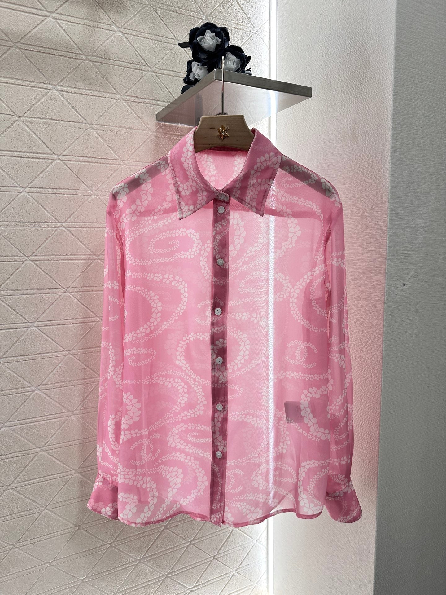 C 25 Printed Lapel Shirt