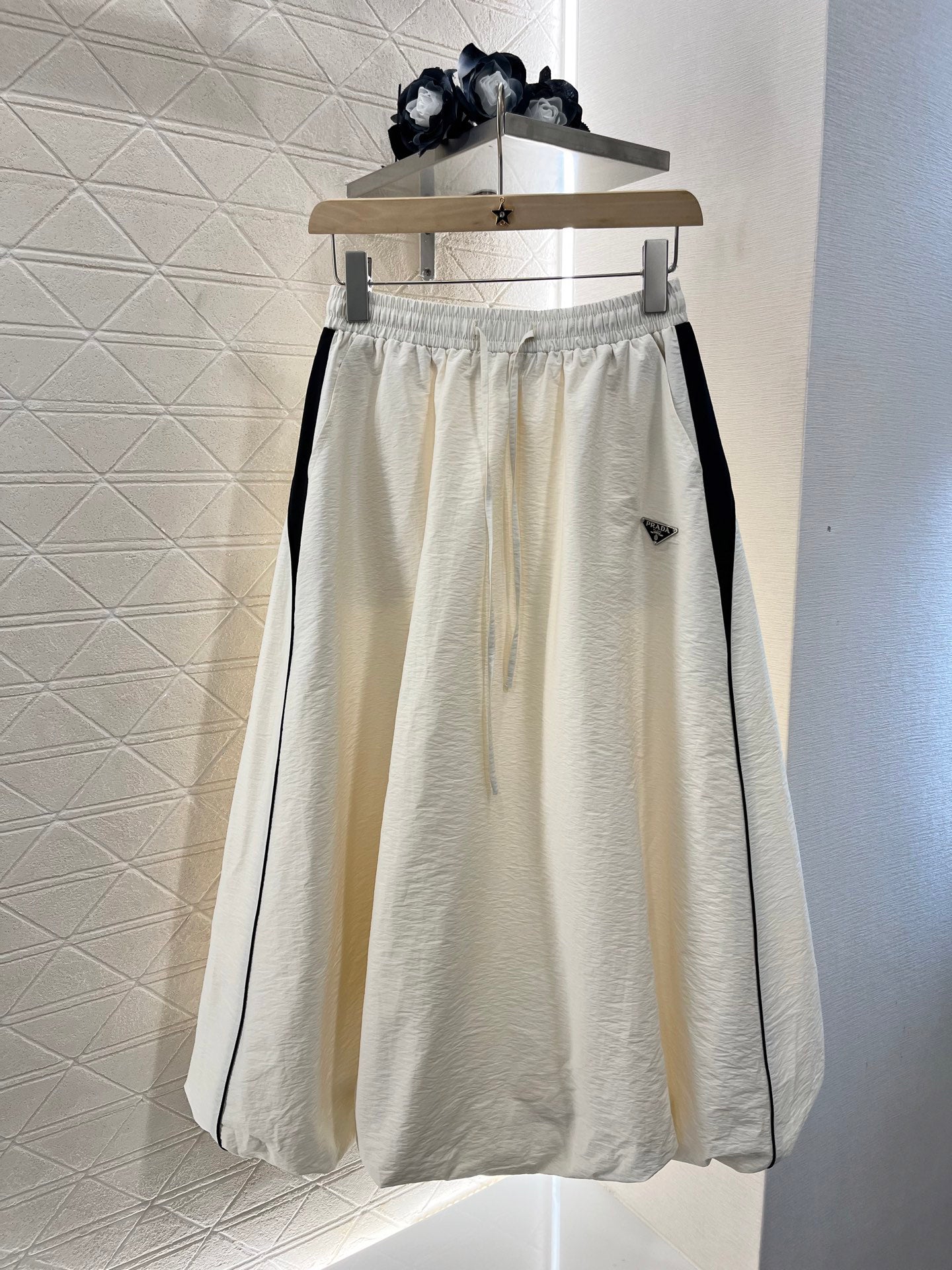 25Colorblocked Workwear Half Skirt