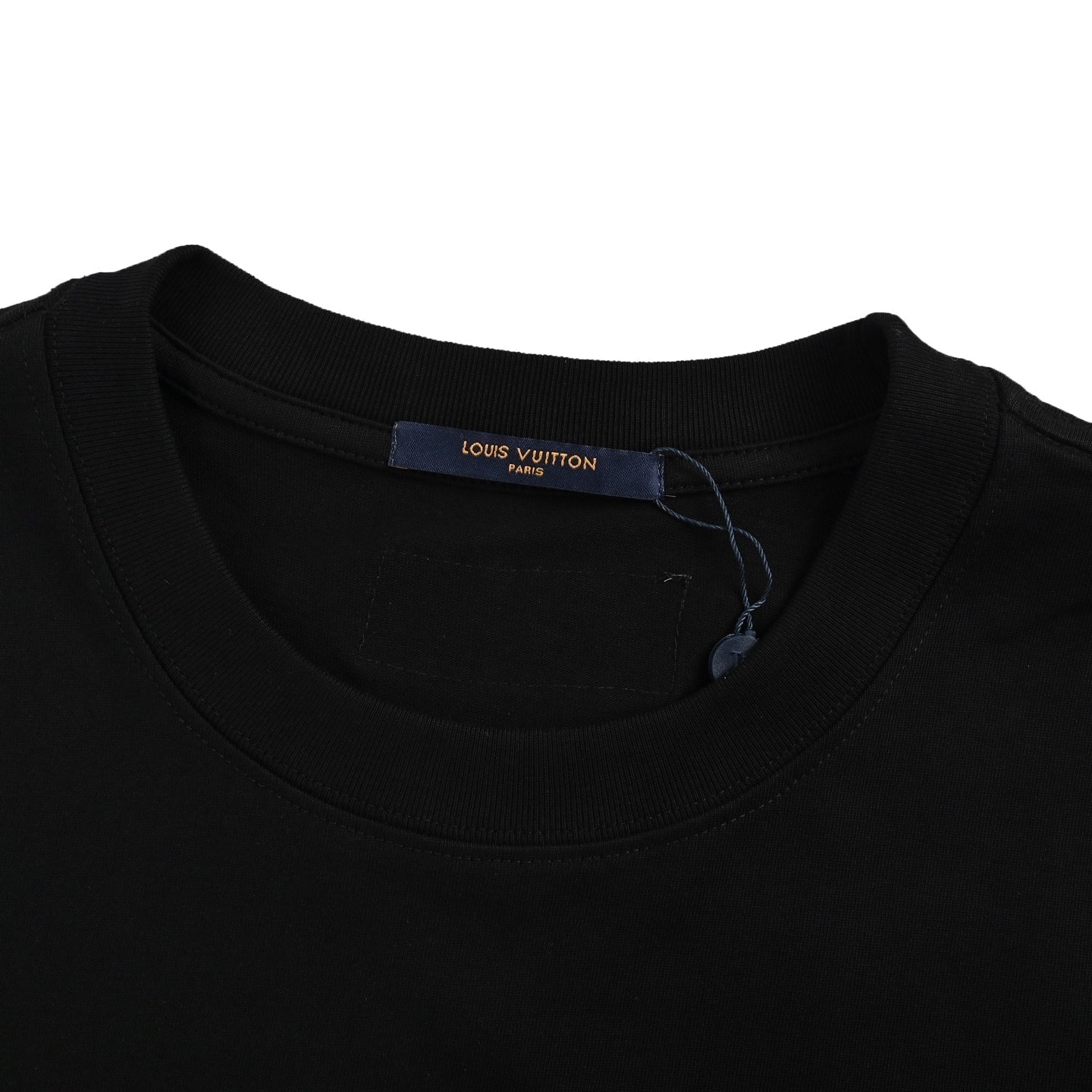 25ss cursive letter embroidery short sleeved shirt