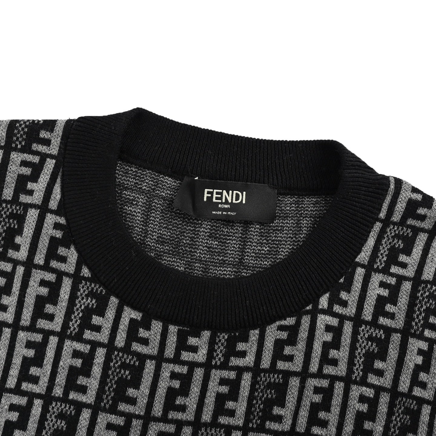 25ss FF jacquard full print knitted short sleeves