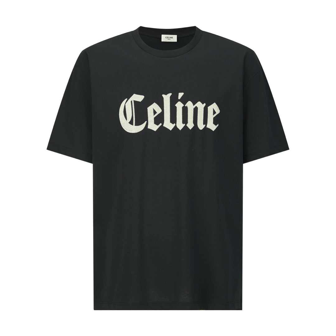 25ss Inscription embroidered short sleeves