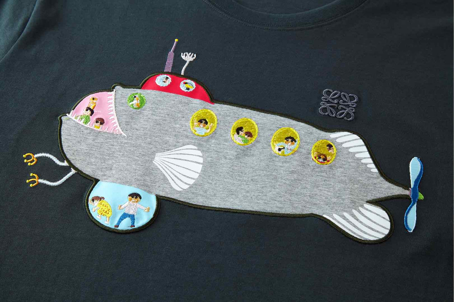 25ss submarine print embroidered short sleeves