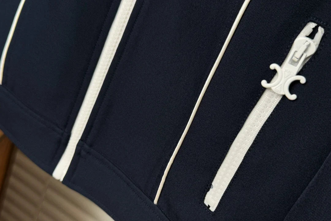 Lapel zipper suit