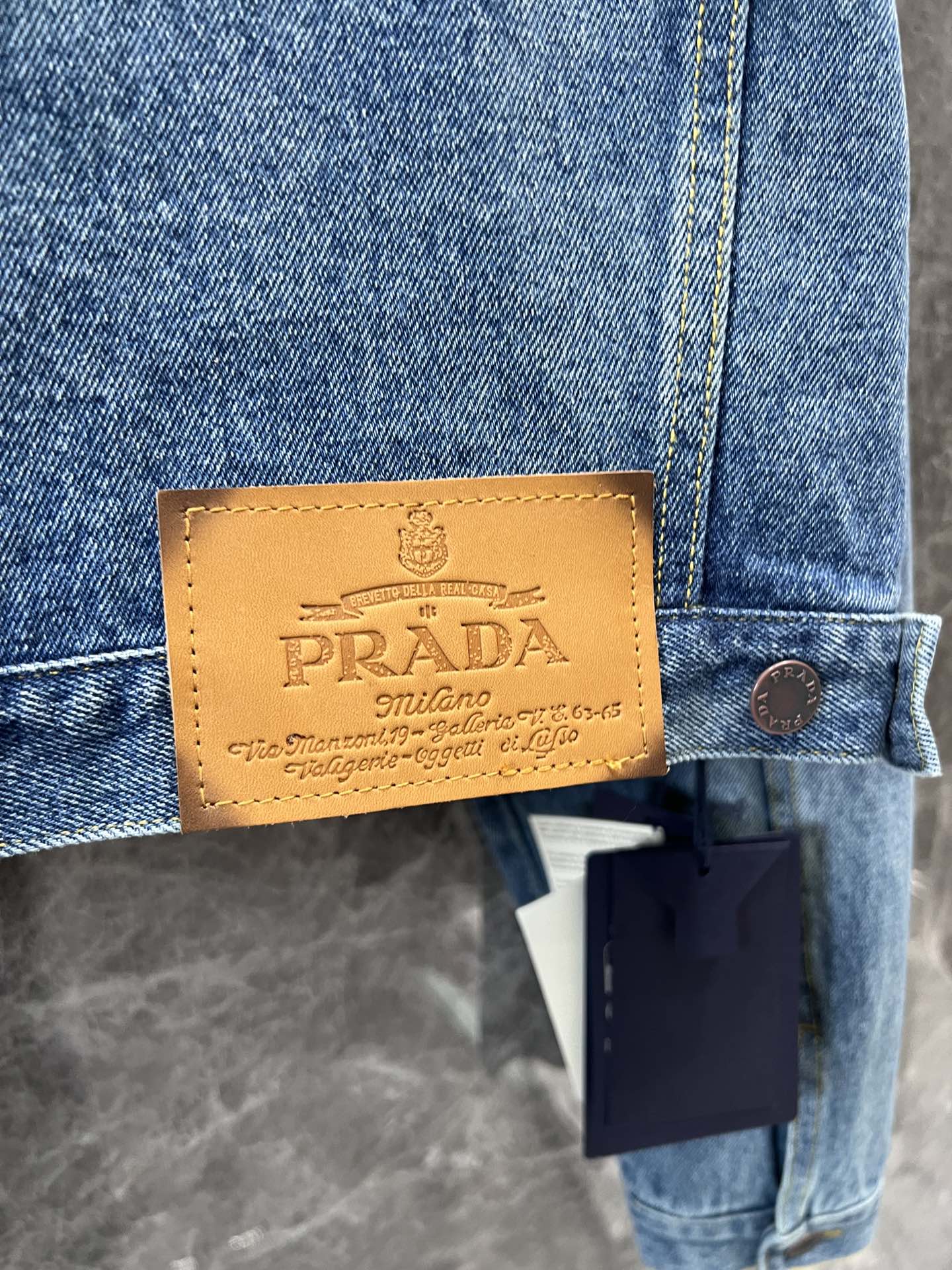 25ss Lapel short denim jacket