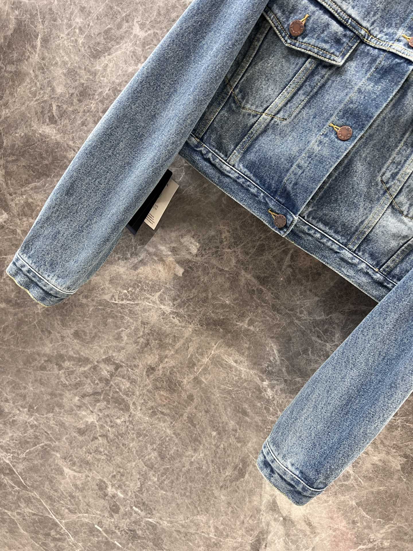 25ss Lapel short denim jacket