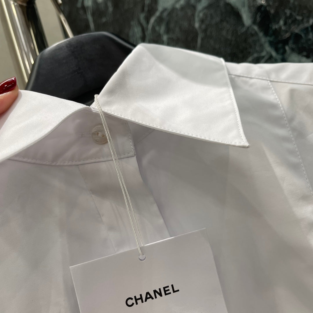 25ss Sleeveless lapel shirt