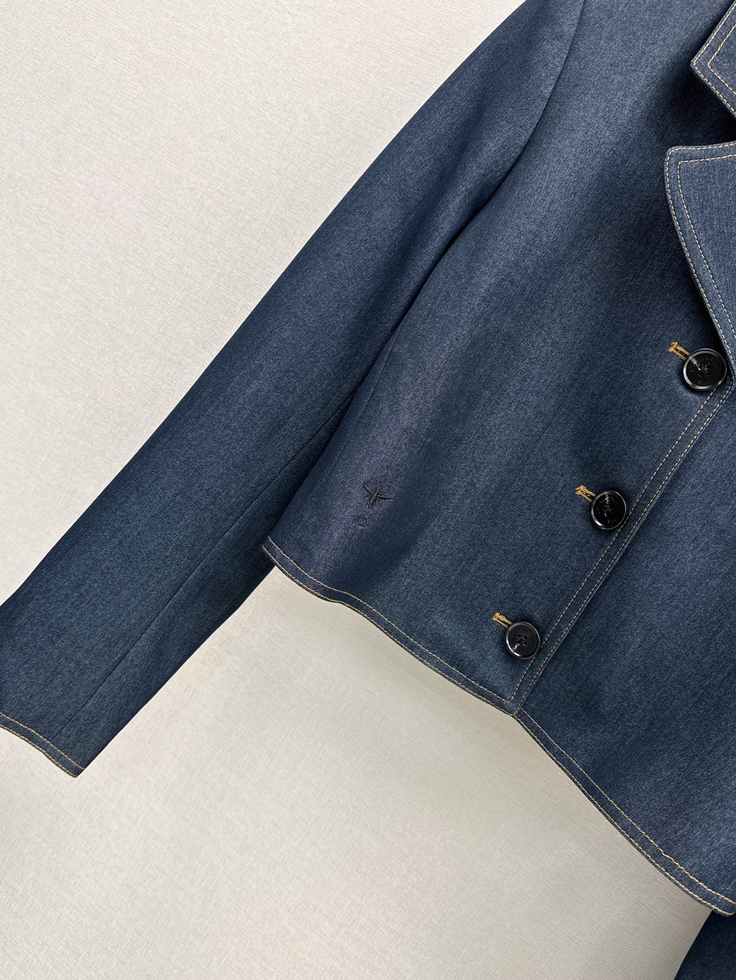 25ss Cowboy suit 🩵 Short style lapel jacket+pleated skirt