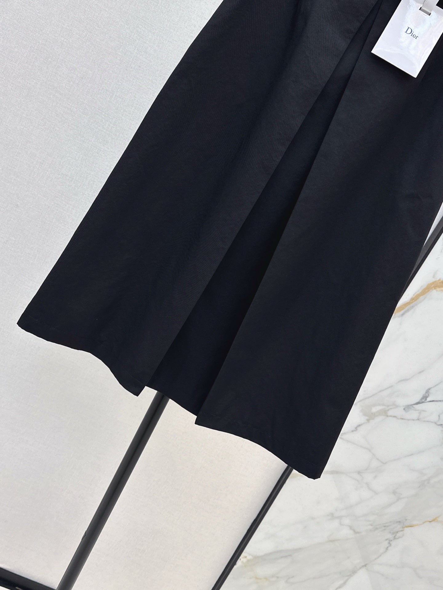 25SS Versatile black long skirt