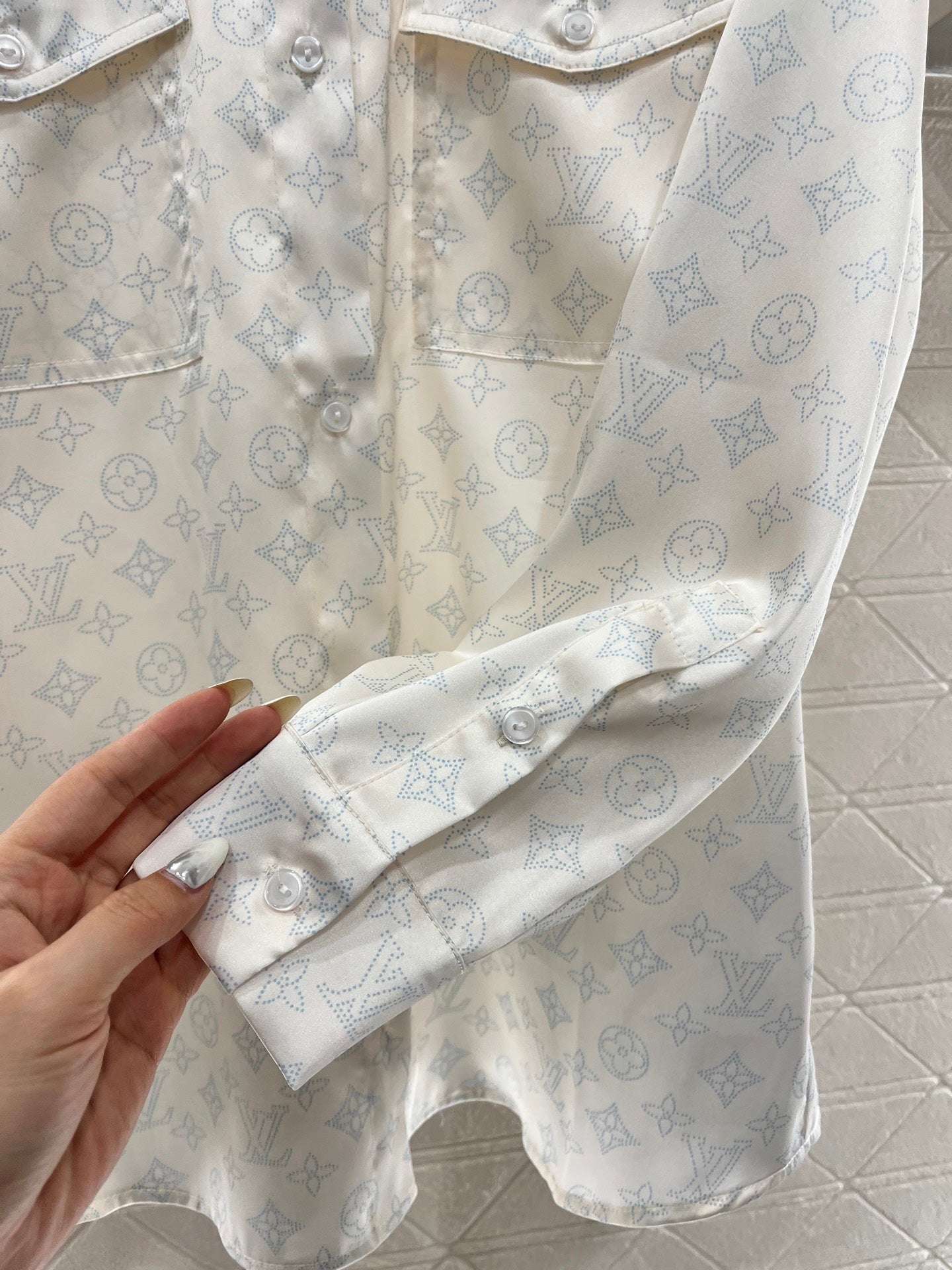 25SS Collar printed shirt