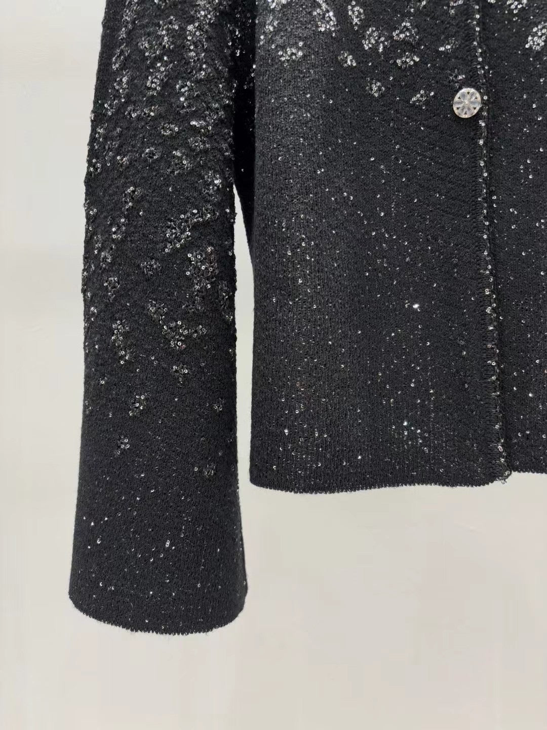 25ss Sparkling special yarn knitted cardigan