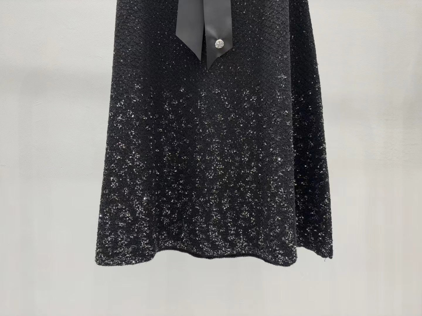 25SS Butterfly sequin knitted skirt