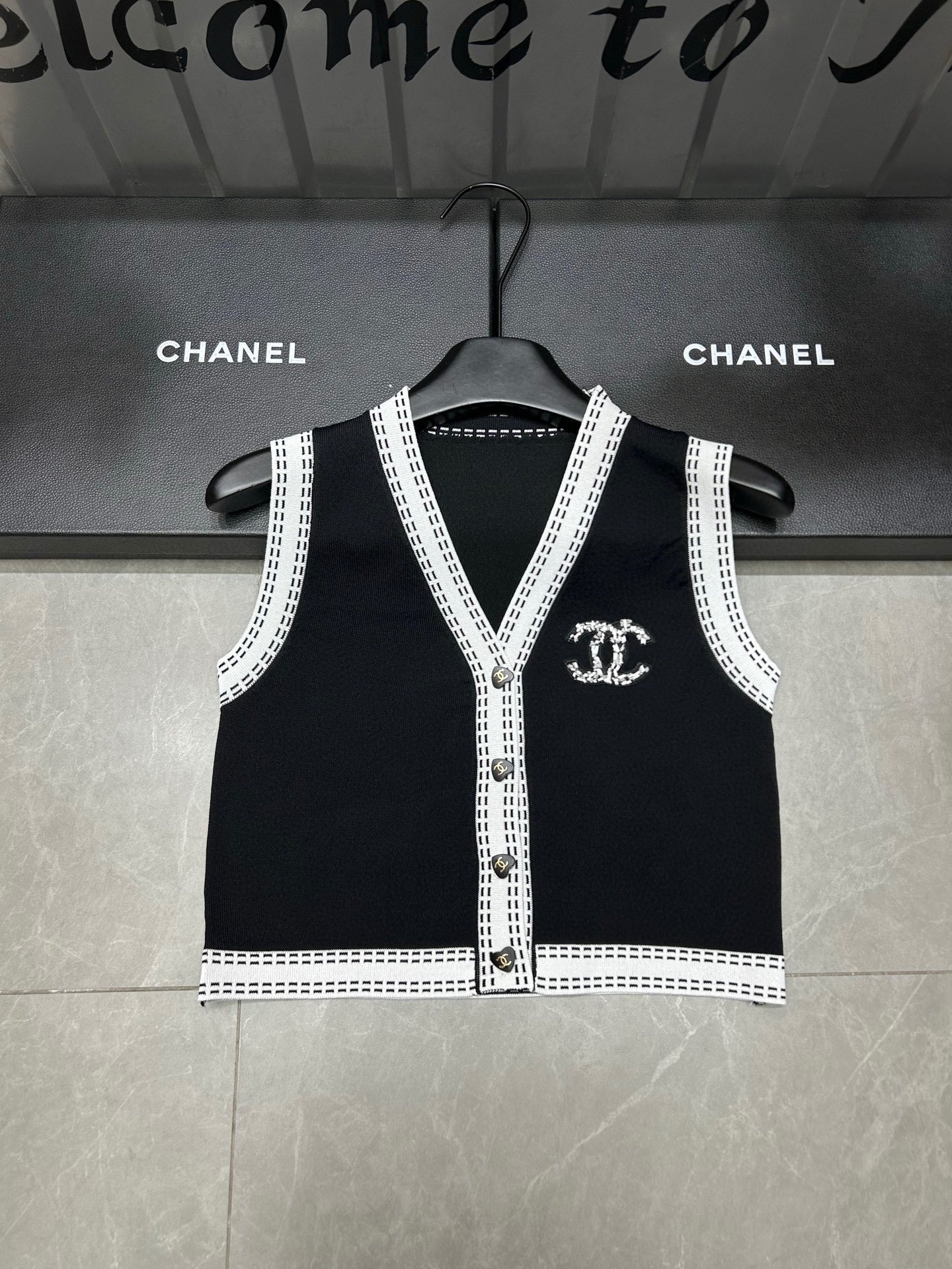 25 new Rhinestone logo vest