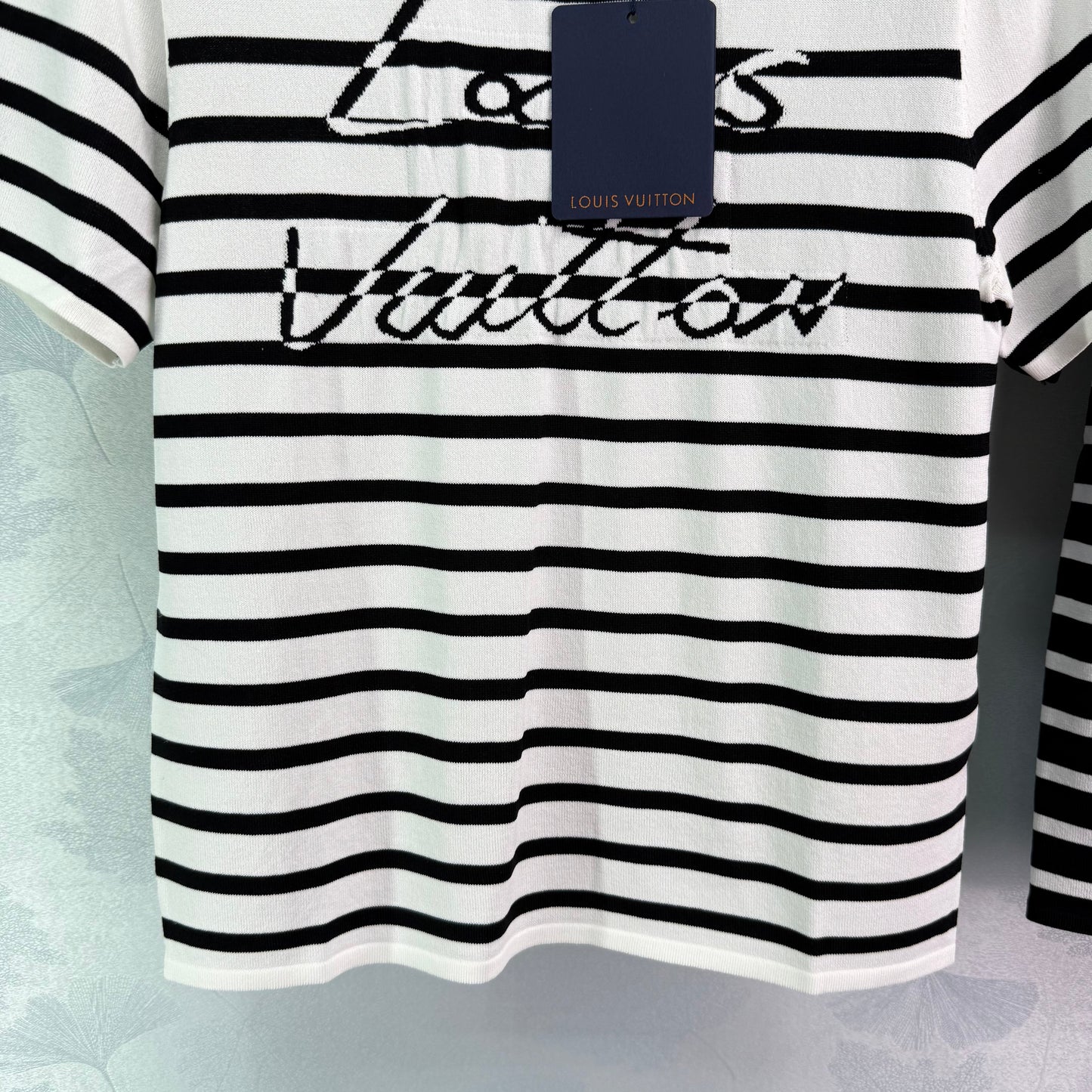 25 Striped Knitted Short Sleeve