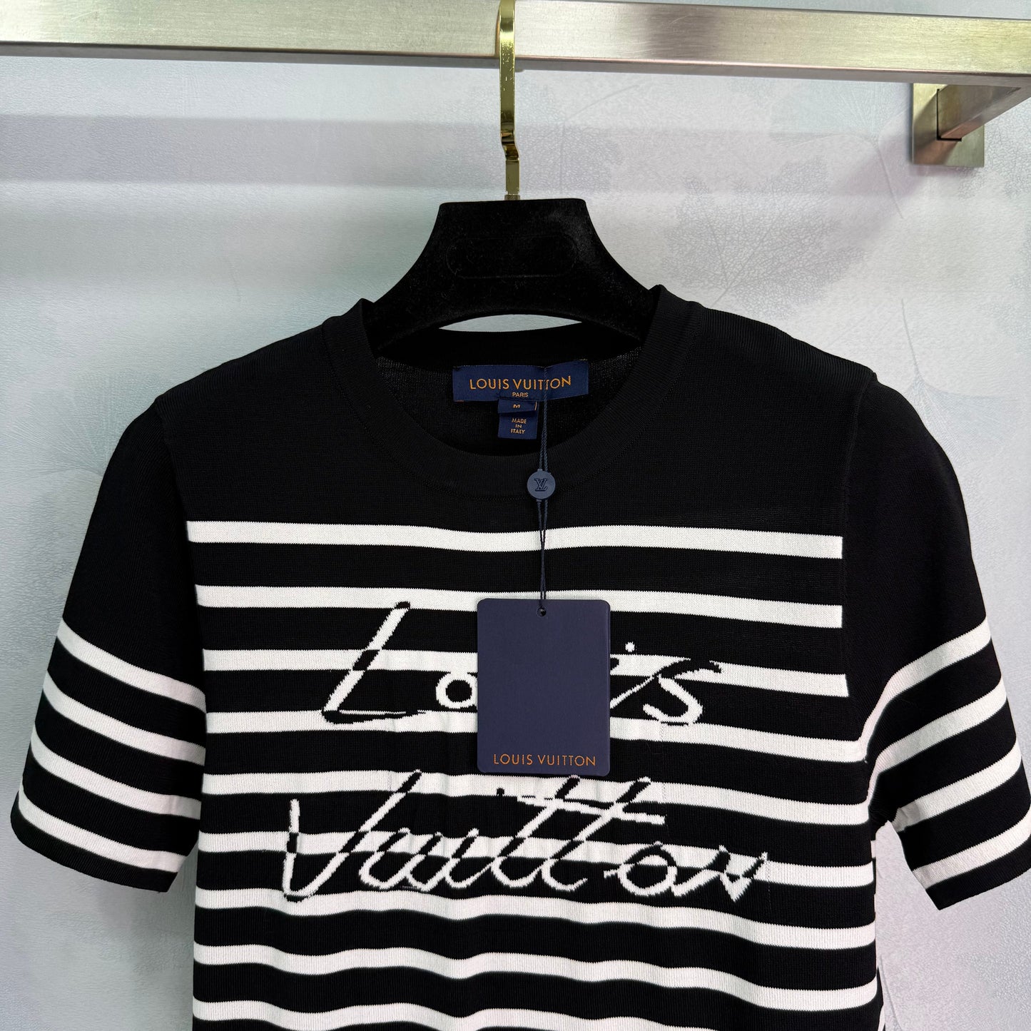 25 Striped Knitted Short Sleeve