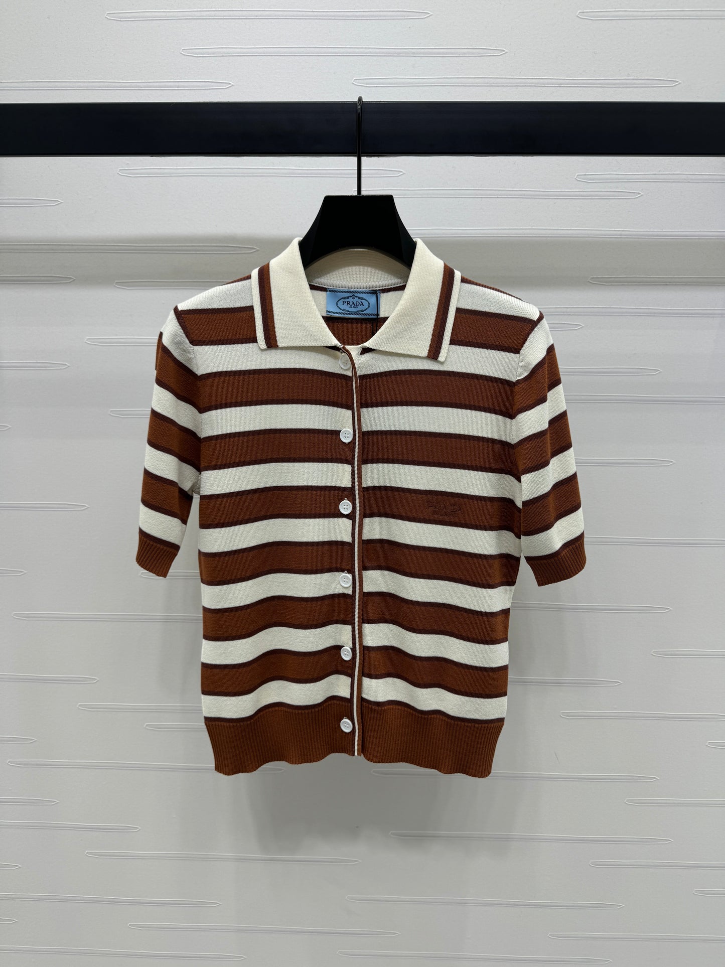 25 Lapel Striped Knit Short Sleeve Cardigan!