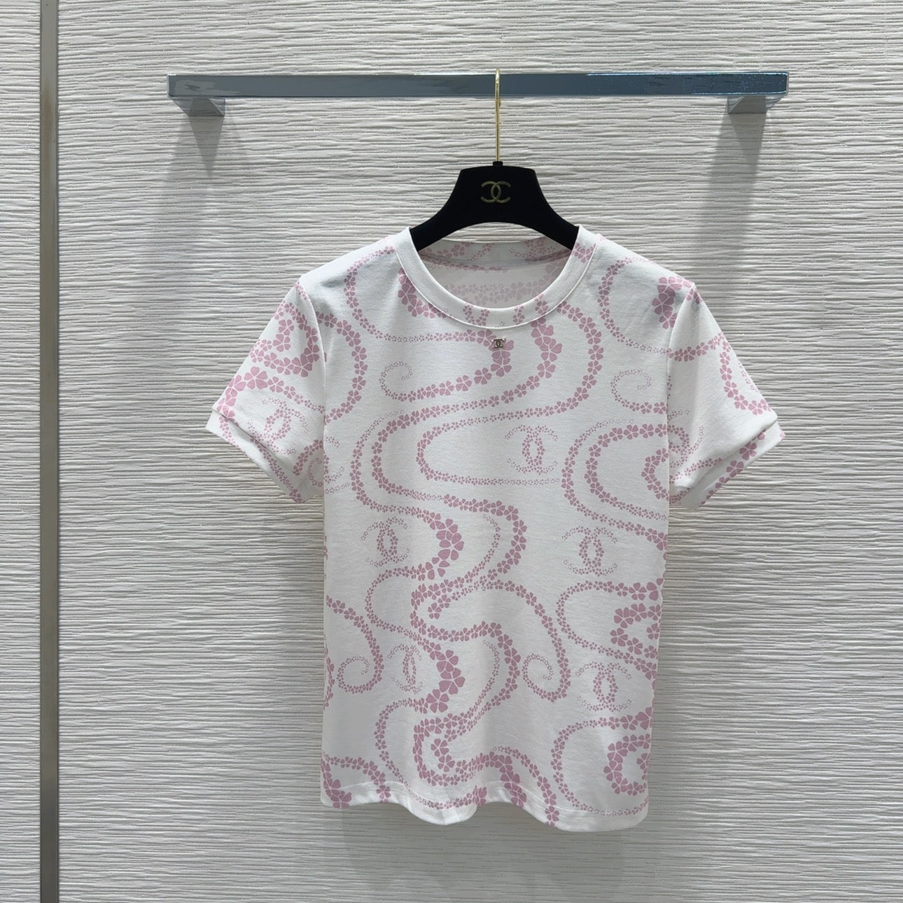 25 Flower Curve Pattern Short Sleeve