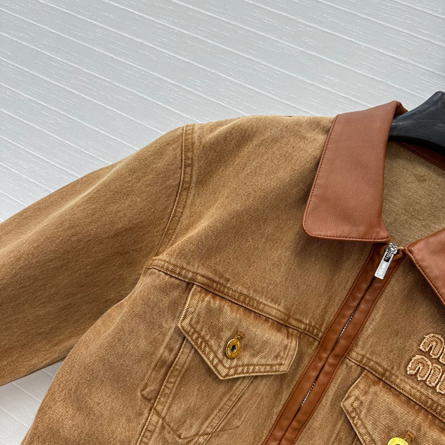25 Wrap Around Denim Jacket Coat