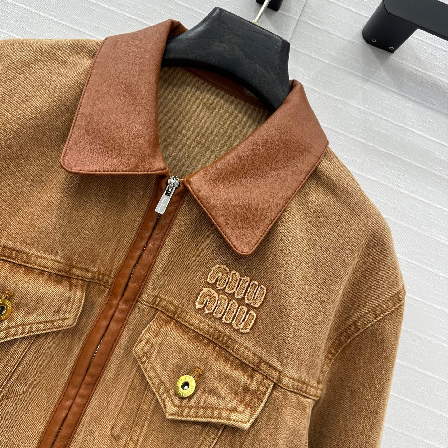 25 Wrap Around Denim Jacket Coat
