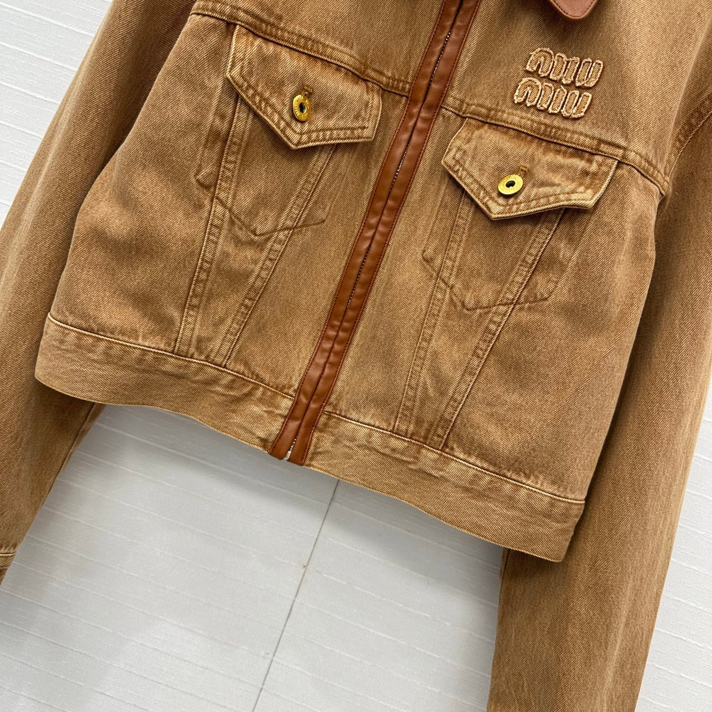 25 Wrap Around Denim Jacket Coat