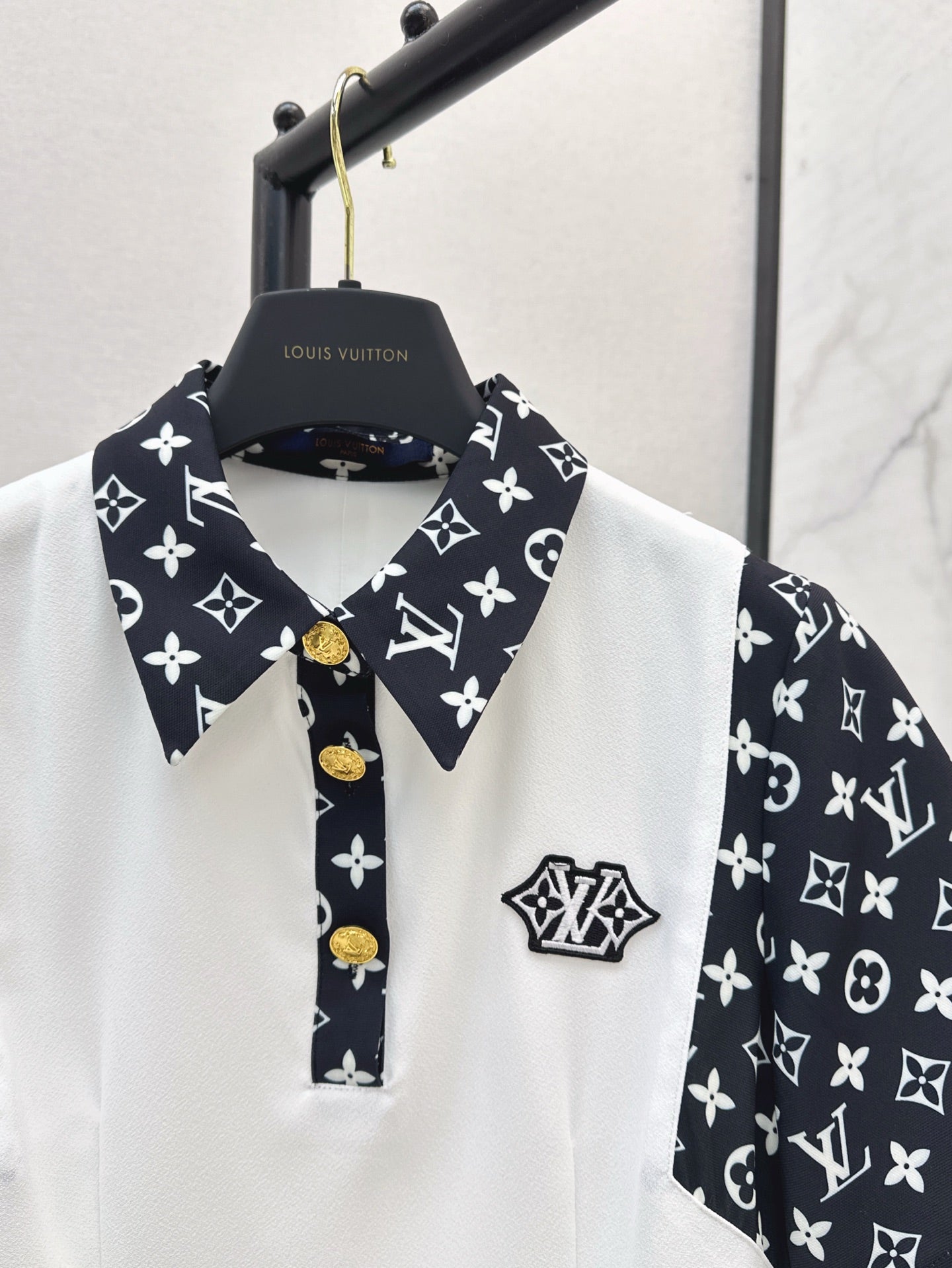 25 New Polo Contrast Collar Dress