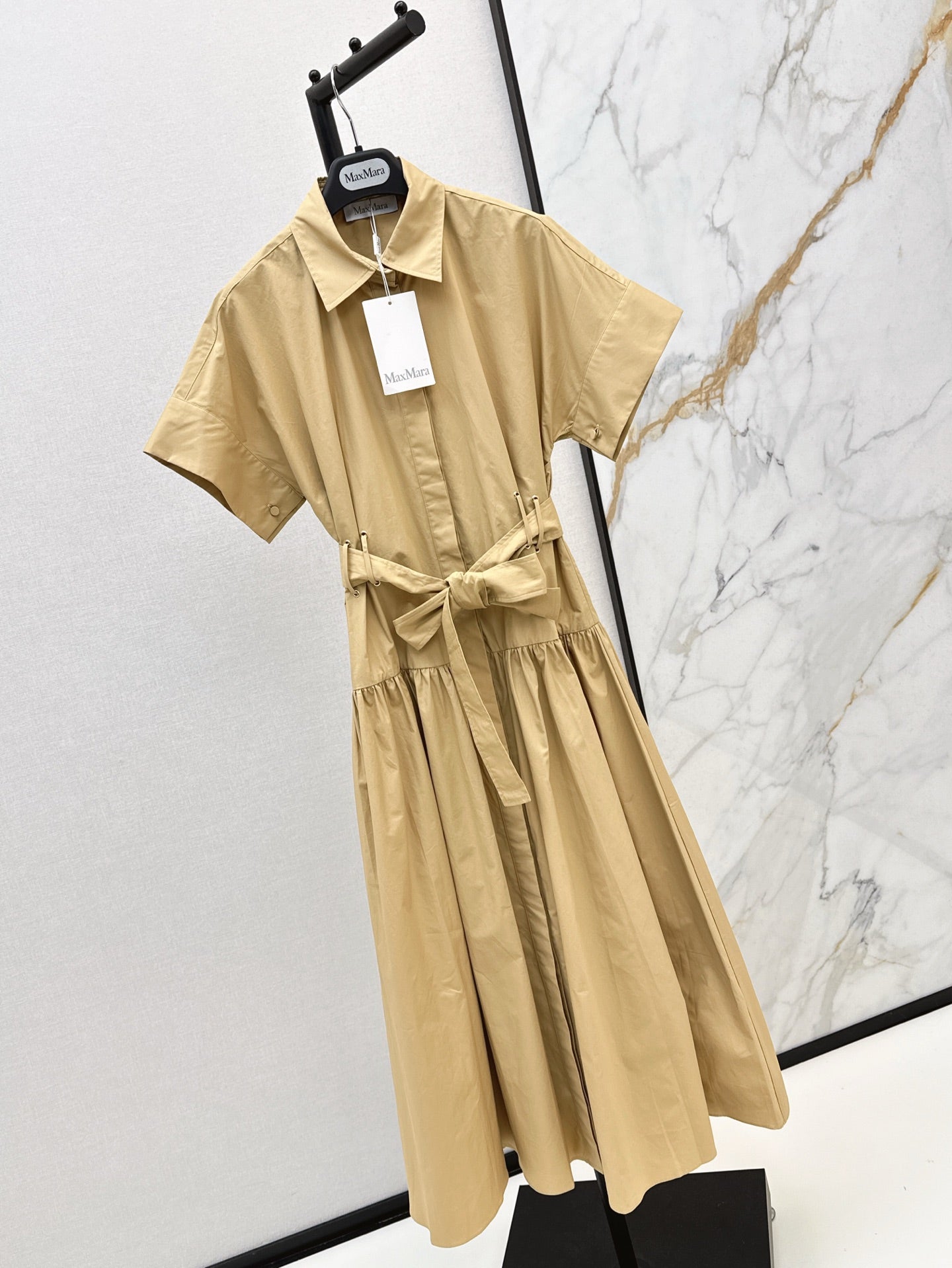 25 The latest long shirt dresses for spring and summer(white Yellow Brown)