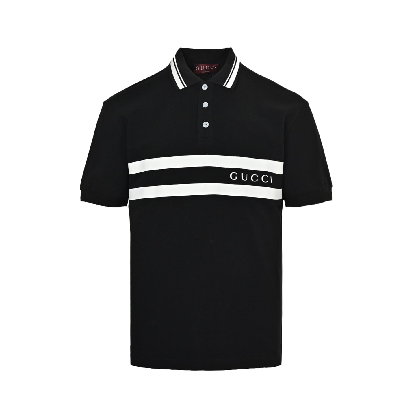 25ss Stripe Print Polo Short Sleeve