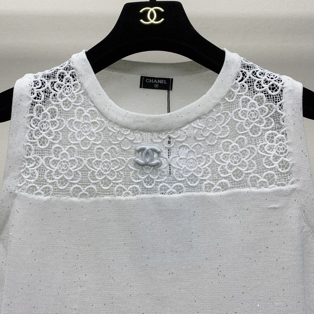25 Patchwork Lace Crochet Vest