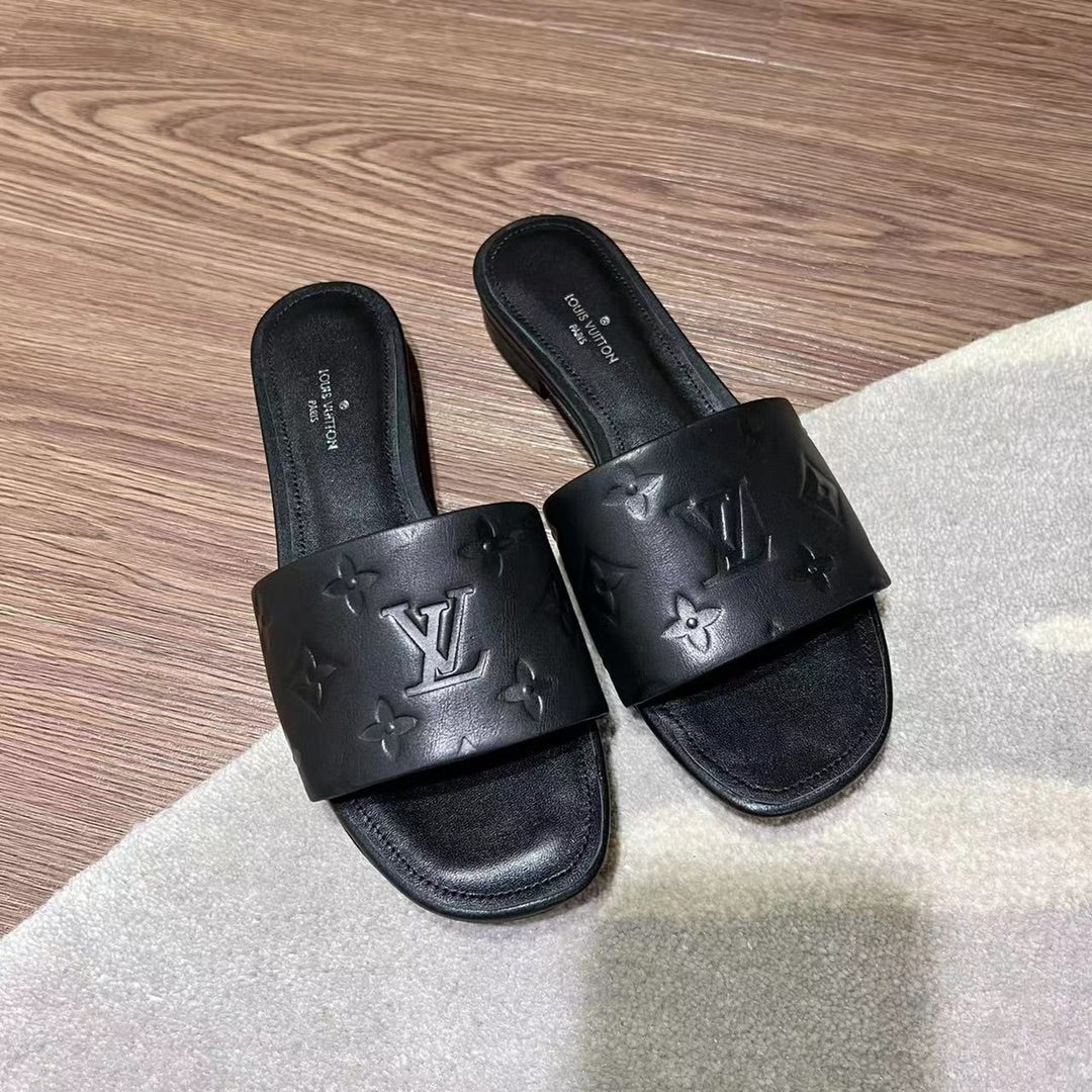 Neo Revival Flat Mule 15mm Black Cowhide