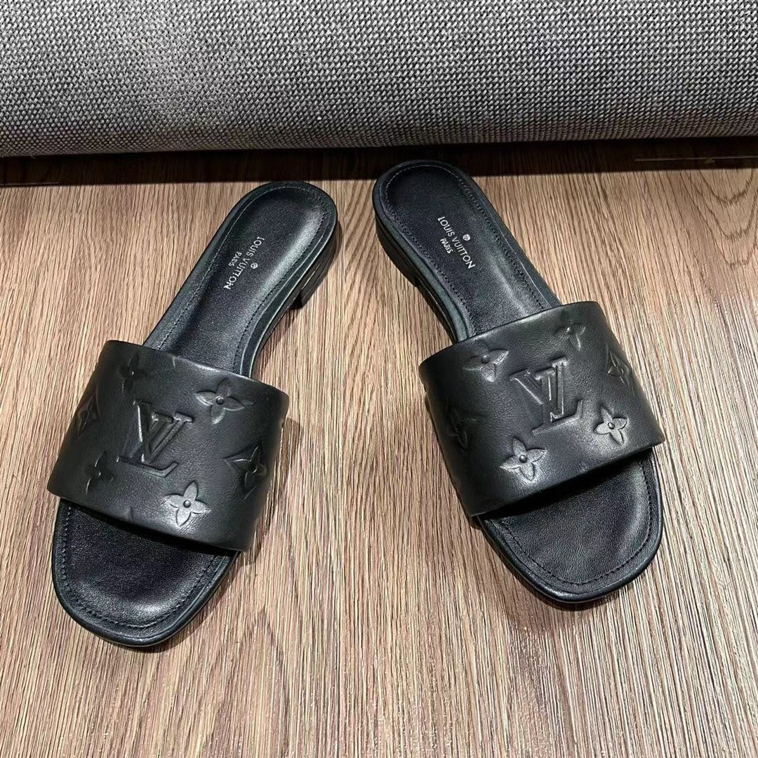 Neo Revival Flat Mule 15mm Black Cowhide