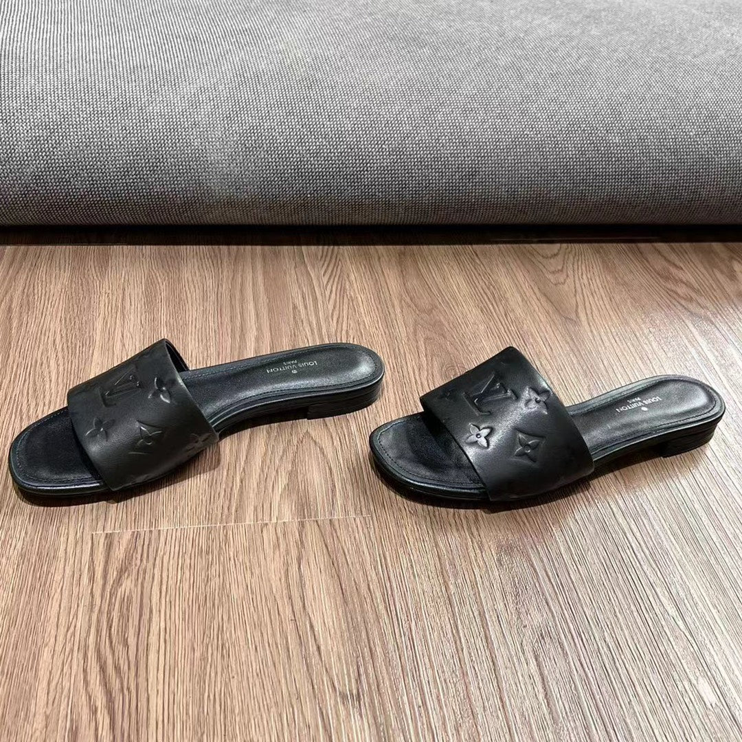 Neo Revival Flat Mule 15mm Black Cowhide