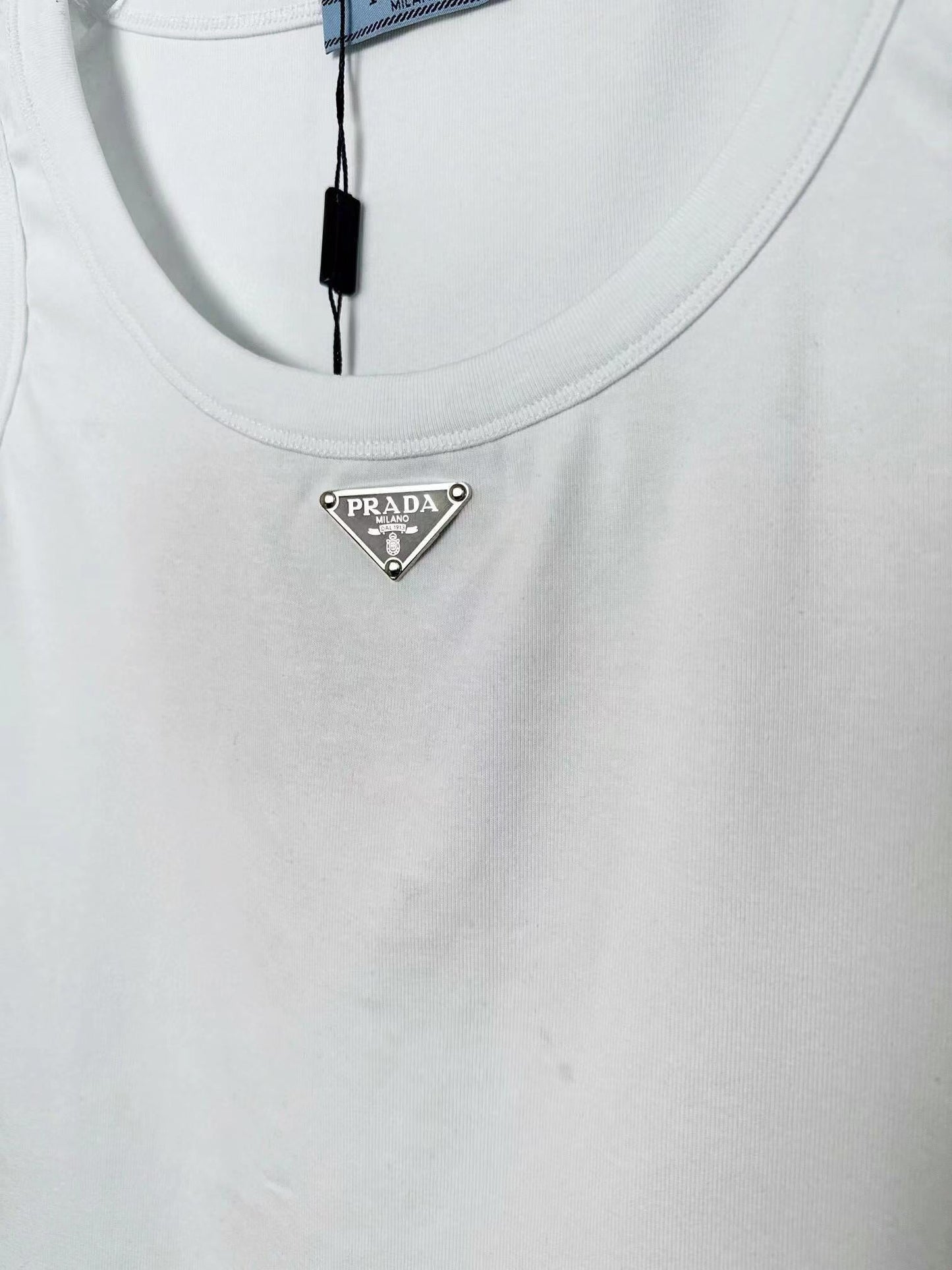 25 summer new long triangle logo vest