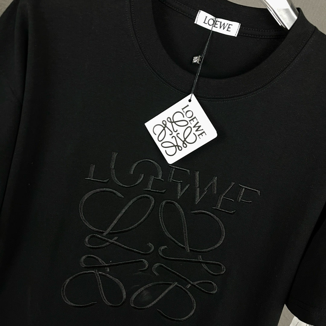 25ss misplaced logo embroidery T-shirt