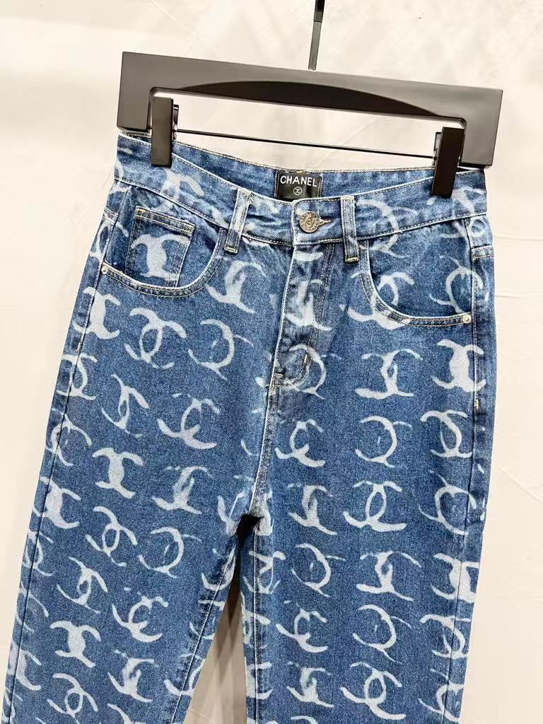 C Classic All-Over Logo Jeans