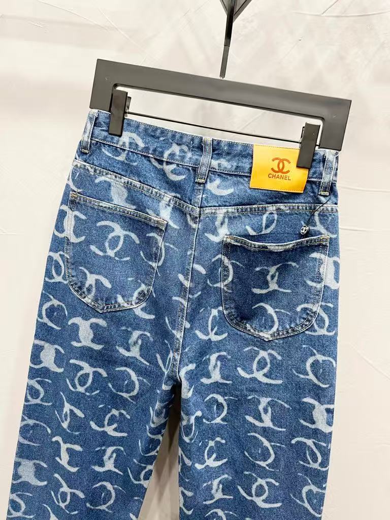 C Classic All-Over Logo Jeans
