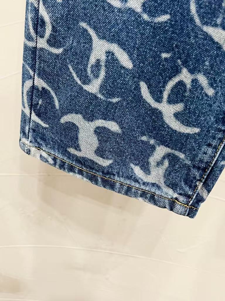 C Classic All-Over Logo Jeans