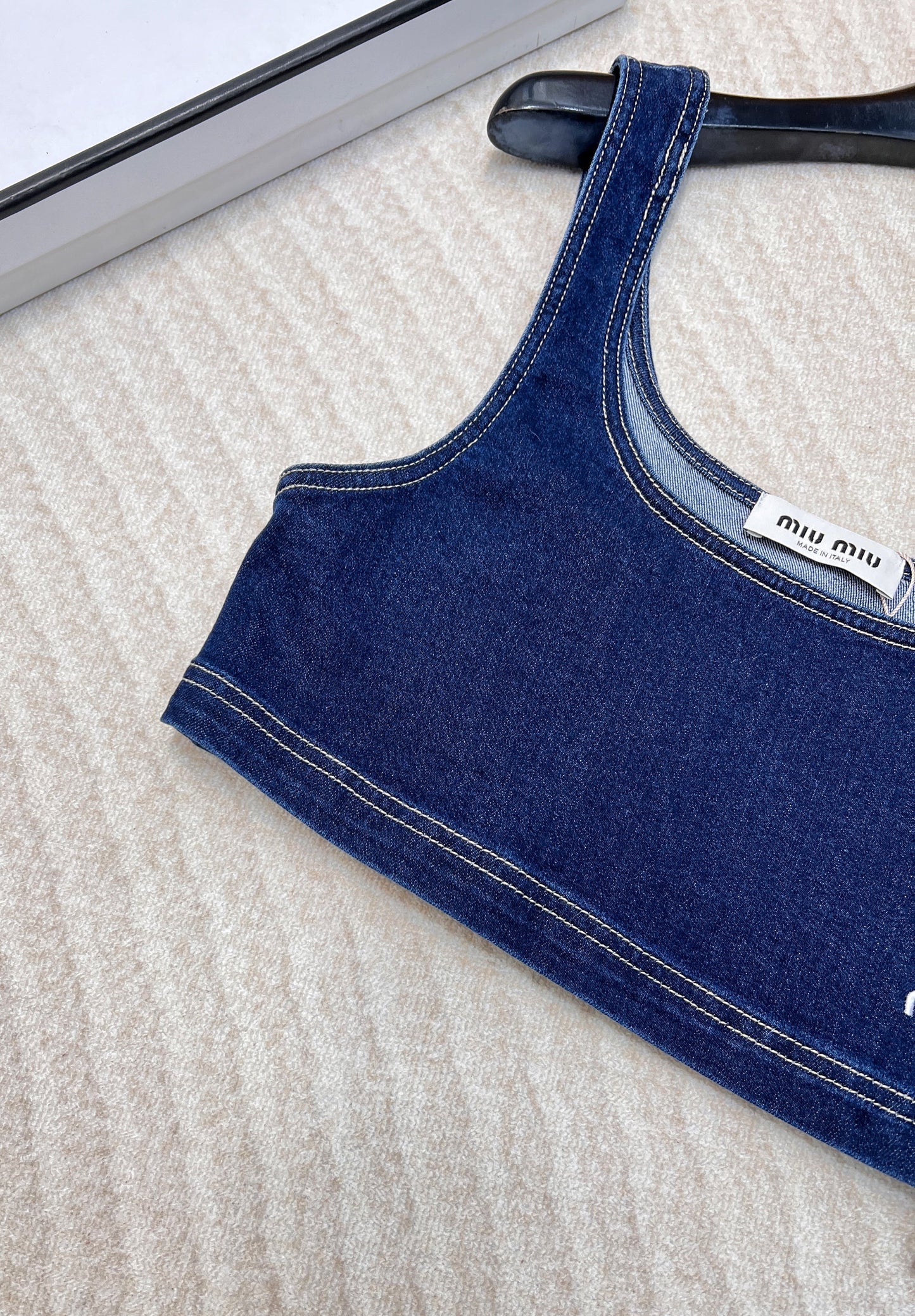 Comfortable street casual versatile sexy short vest denim halter top