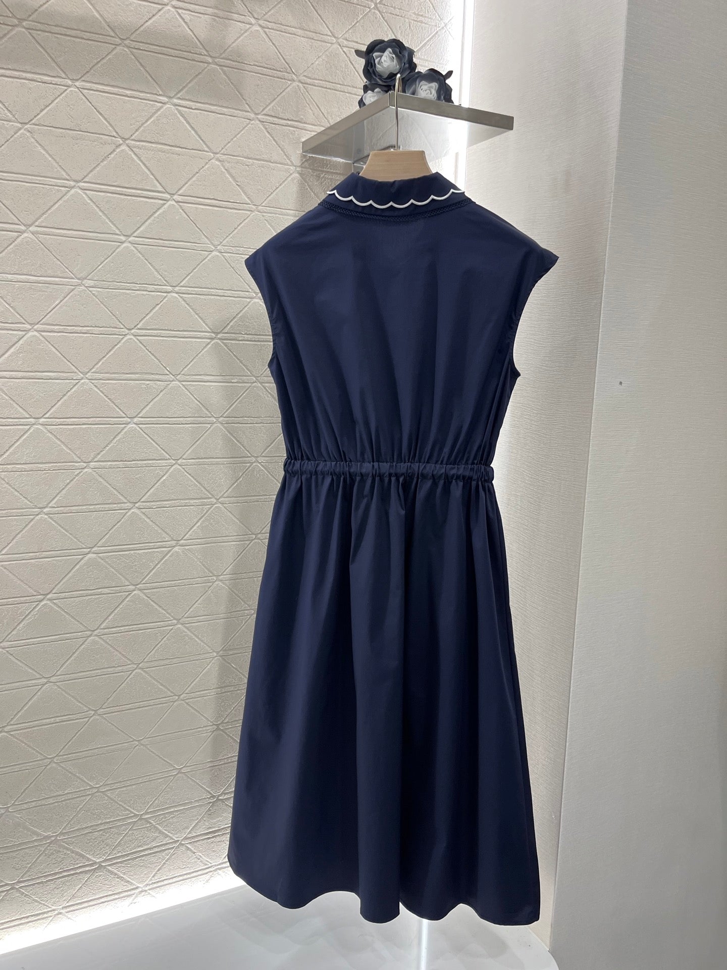 lace collar vest dress