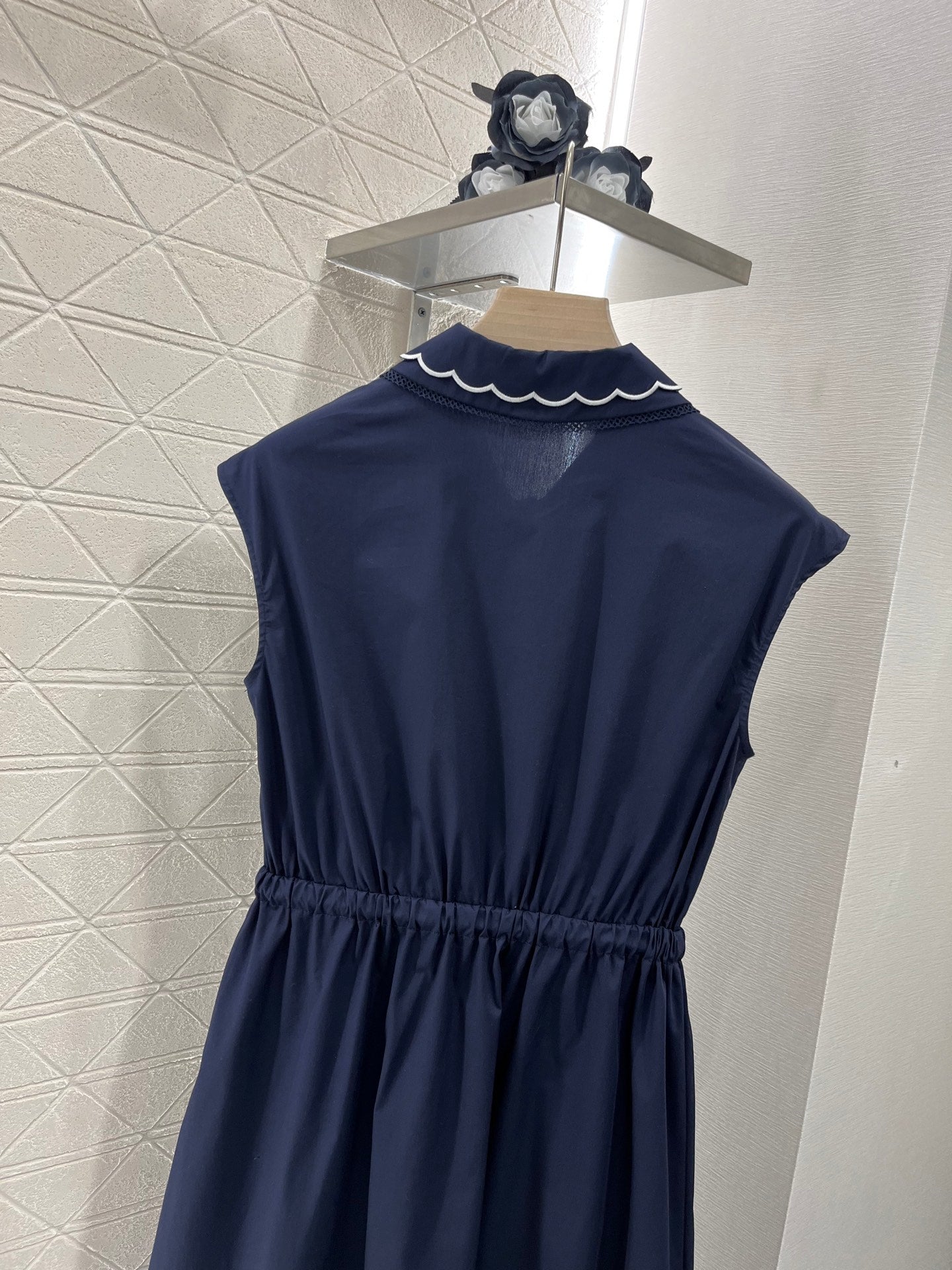 lace collar vest dress
