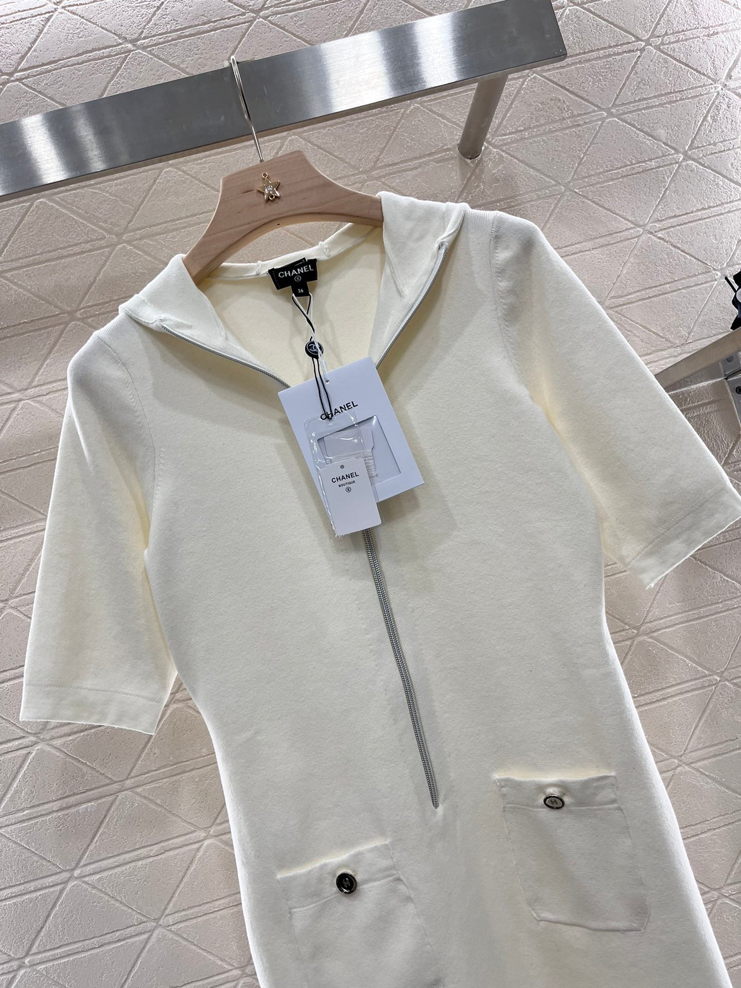 hooded cardigan knit dress
