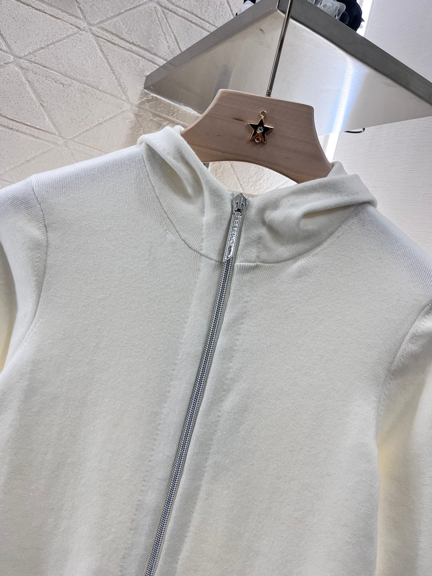 hooded cardigan knit dress