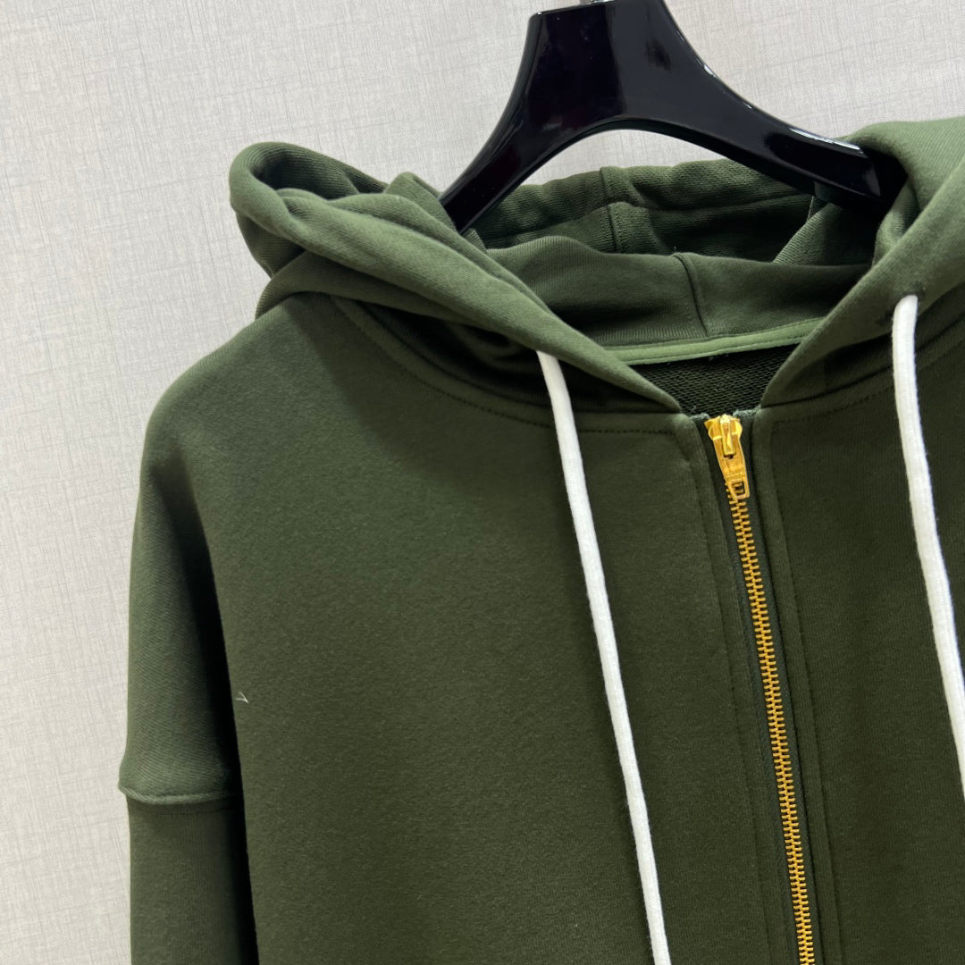 Hooded zip track suit