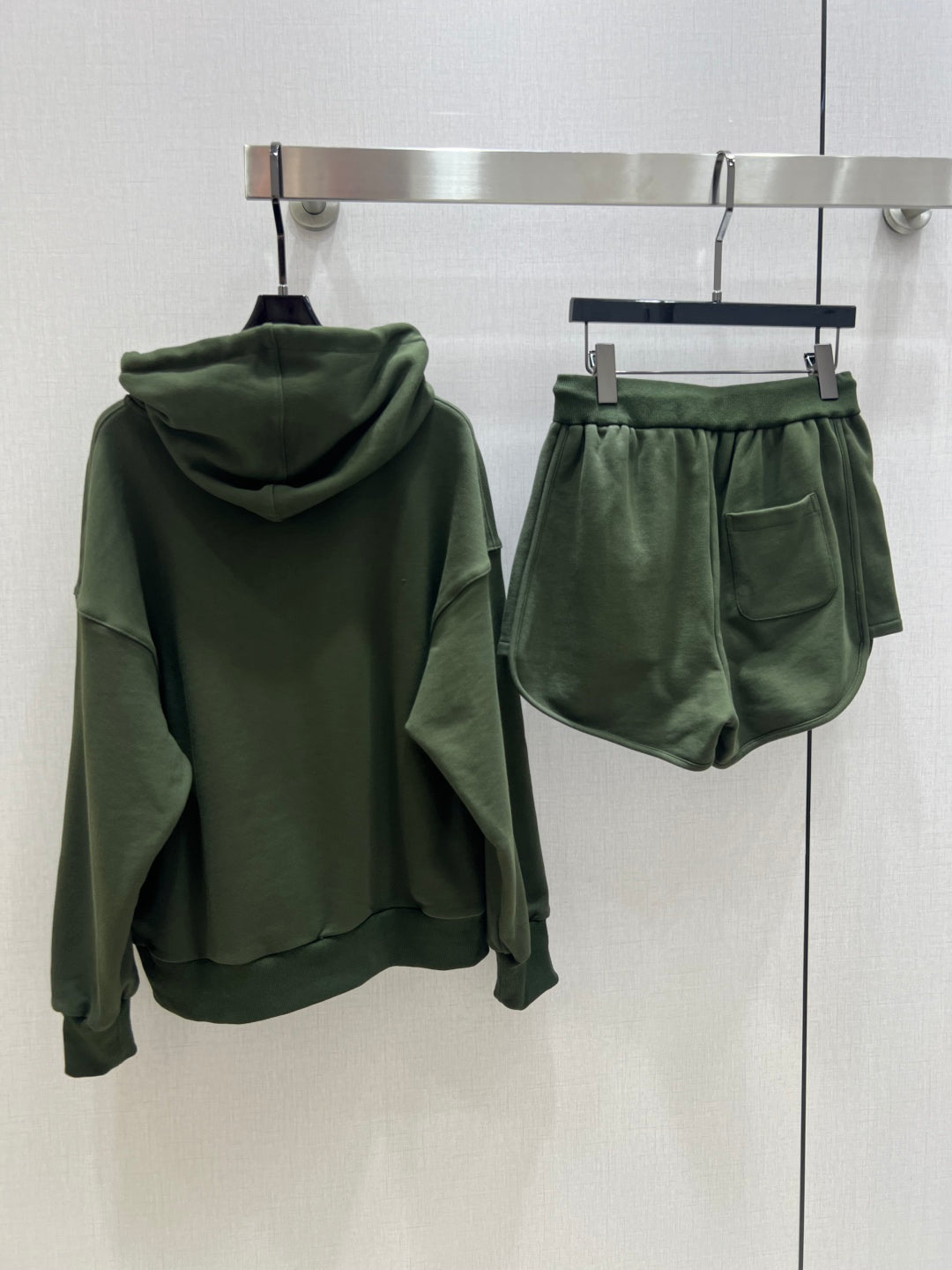 Hooded zip track suit