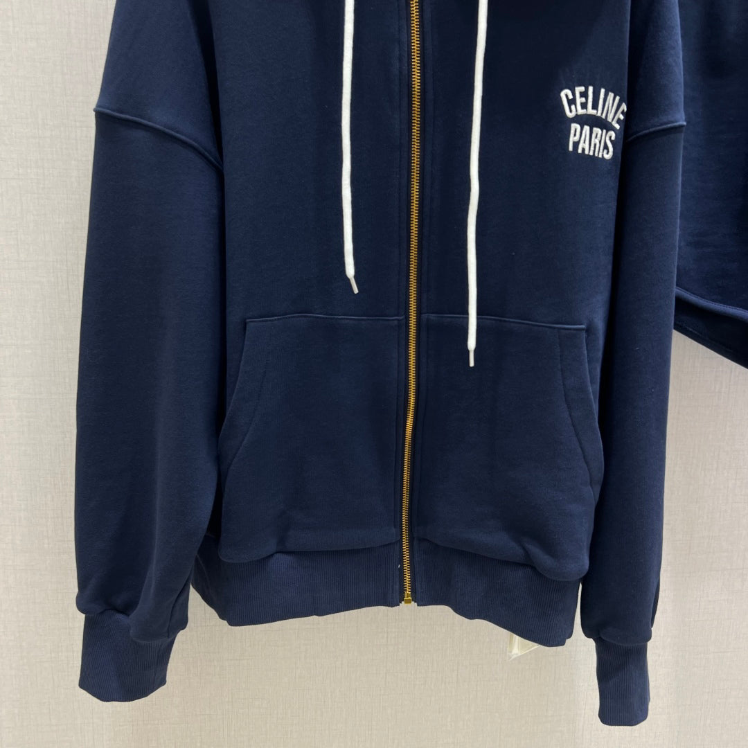 Hooded zip track suit