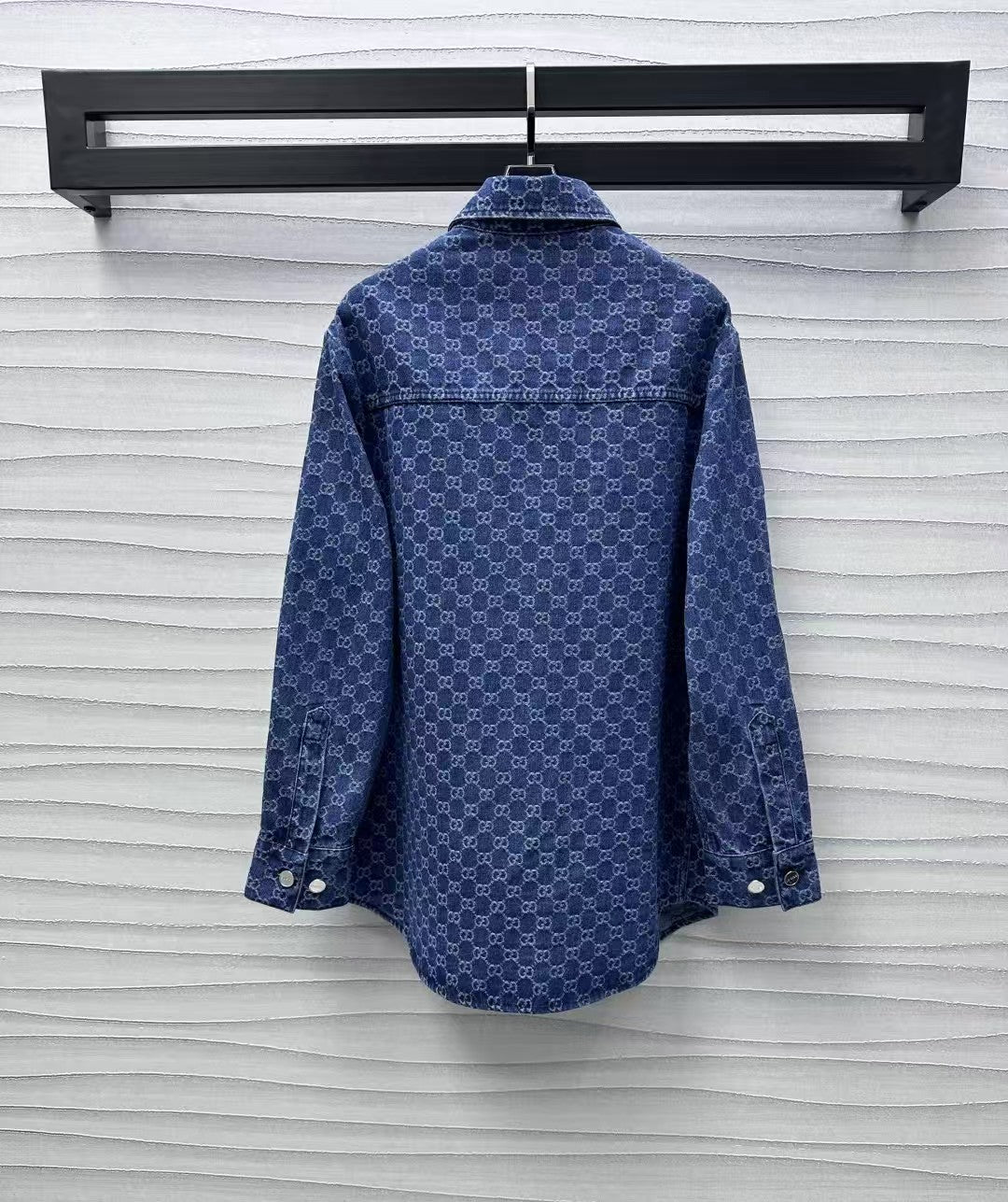 25 new hot diamond jacquard denim shirt
