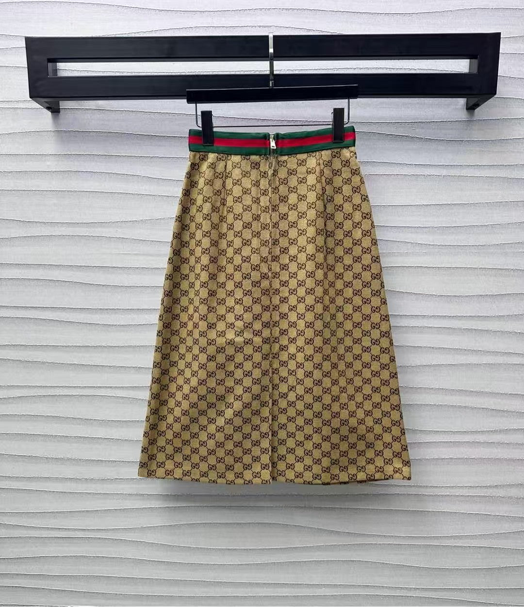 25ss early spring new arrival webbing retro straight skirt