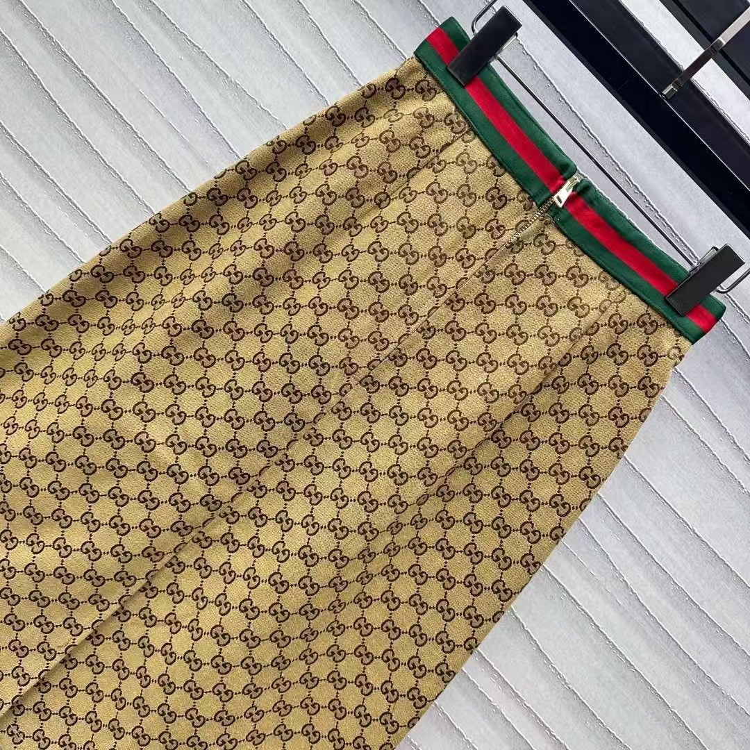 25ss early spring new arrival webbing retro straight skirt