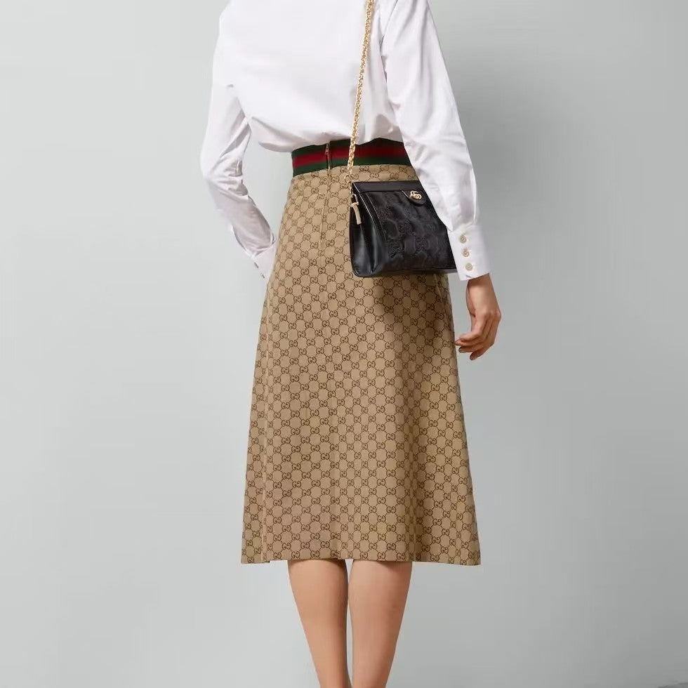 25ss early spring new arrival webbing retro straight skirt