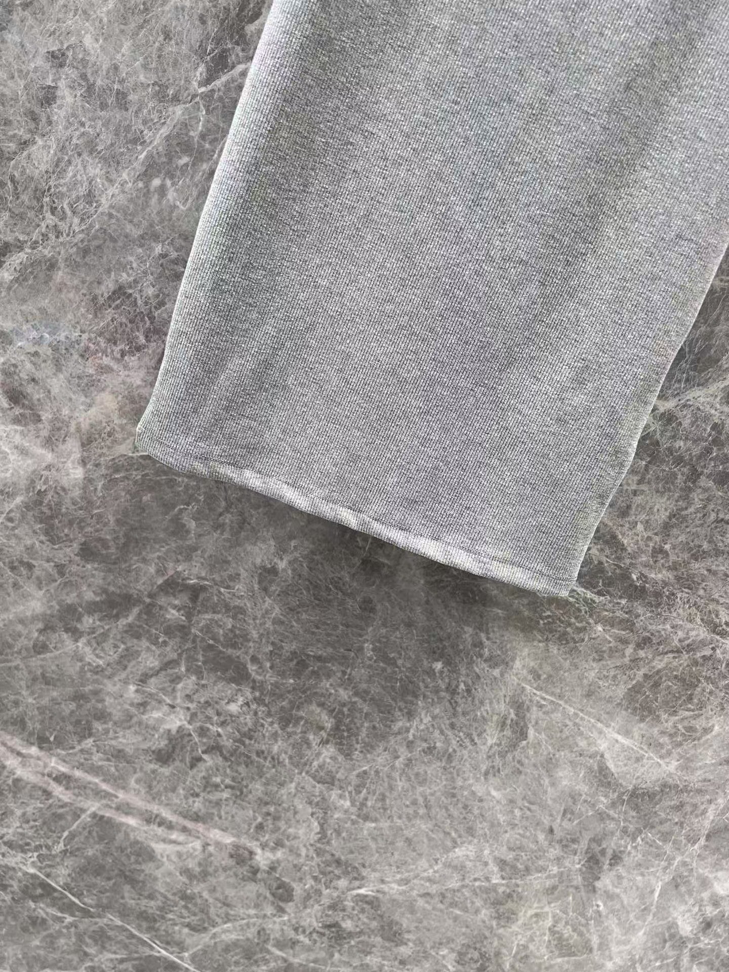 25ss gray halter dress with lettering embroidery on the chest