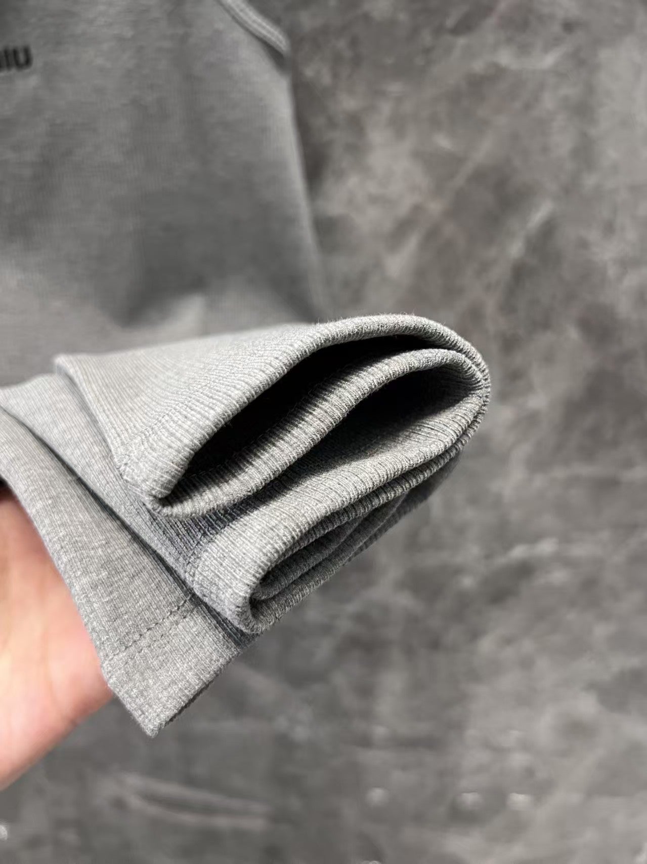 25ss gray halter dress with lettering embroidery on the chest
